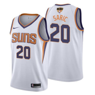 Men's #20 Dario Saric Phoenix Suns 2021 NBA Finals Jersey White Association