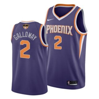 Men's #2 Langston Galloway Phoenix Suns 2021 NBA Finals Jersey Purple Icon Editon
