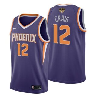 Men's #12 Torrey Craig Phoenix Suns 2021 NBA Finals Jersey Purple Icon Editon