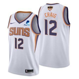 Men's #12 Torrey Craig Phoenix Suns 2021 NBA Finals Jersey White Association