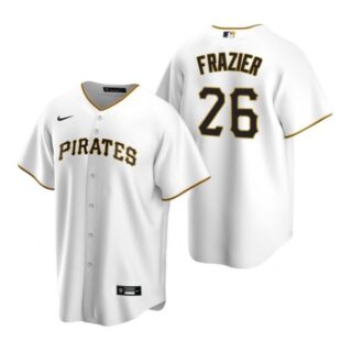 Men's #26 Adam Frazier Pittsburgh Pirates Cool Base Jersey White