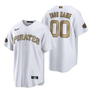 Men's Cool Base Custom Pittsburgh Pirates 2022 MLB All-Star Game White Stitched Jersey