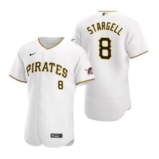 Men's #8 Willie Stargell Pittsburgh Pirates Flex Base Jersey White