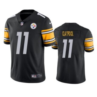Men's #11 Chase Claypool Pittsburgh Steelers Vapor Limited Jersey Stitched Black