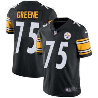 Men's #75 Joe Greene Pittsburgh Steelers Vapor Limited Jersey Stitched Black