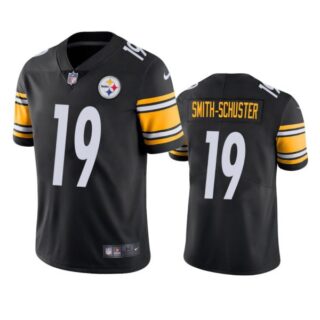 Men's #19 JuJu Smith-Schuster Pittsburgh Steelers Vapor Limited Jersey Stitched Black