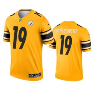 Men's #19 JuJu Smith-Schuster Pittsburgh Steelers Vapor Limited Jersey Stitched Yellow