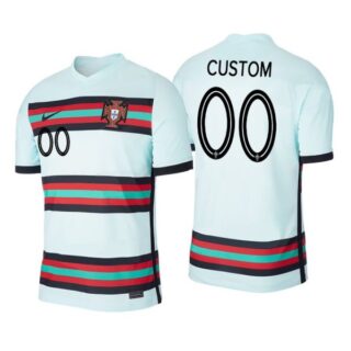 Men's Custom Portugal National Teal Away Jersey