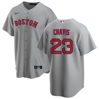 Men's Boston Red Sox #23 Michael Chavis Jersey Cool Base Gray