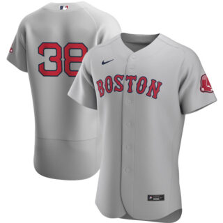 Men's Boston Red Sox #38 Josh Taylor Jersey Flex Base Gray