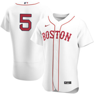 Men's Boston Red Sox #5 Enrique Hernandez Jersey Flex Base White