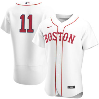 Men's Boston Red Sox #11 Rafael Devers Jersey Flex Base White