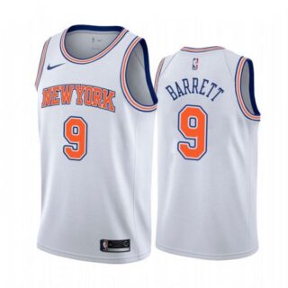 Men's RJ Barrett New York Knicks Basketball Jersey White