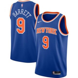 Men's RJ Barrett New York Knicks Basketball Jersey Blue