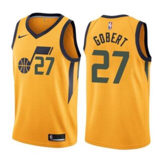 Men's Rudy Gobert Utah Jazz Basketball Jersey Gold