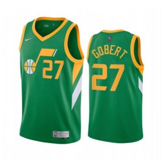Men's Rudy Gobert Utah Jazz Basketball Jersey Green Earned