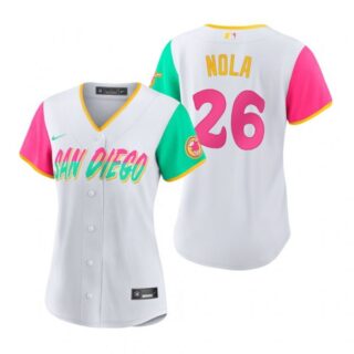 Women's San Diego Padres Austin Nola White City Connect Stitched Jersey