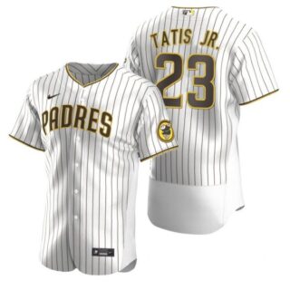 Men's #23 Fernando Tatis Jr. San Diego Padres Flex Base Jersey White