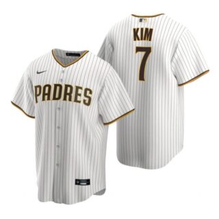 Men's #7 Ha Seong Kim San Diego Padres Cool Base Jersey White