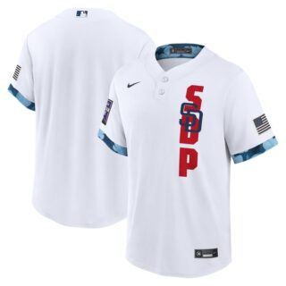 Youth San Diego Padres 2021 MLB All-Star White Jersey Worn In-Game - Stitched
