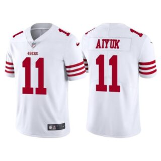 Men's San Francisco 49ers Brandon Aiyuk 2022 Vapor Limited Stitched Jersey White