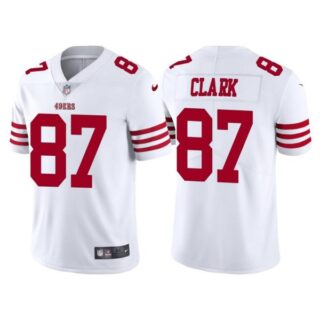 Men's San Francisco 49ers Dwight Clark 2022 Vapor Limited Stitched Jersey White