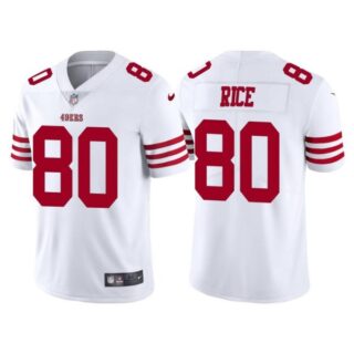 Men's San Francisco 49ers Jerry Rice 2022 Vapor Limited Stitched Jersey White