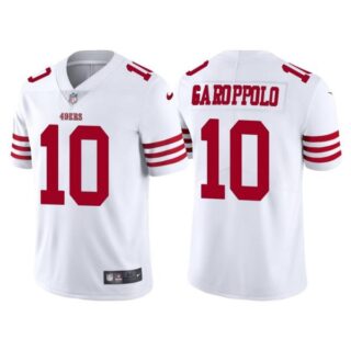 Men's San Francisco 49ers Jimmy Garoppolo 2022 Vapor Limited Stitched Jersey White