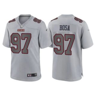 Youth San Francisco 49ers Nick Bosa Gray Atmosphere Fashion Stitched Jersey