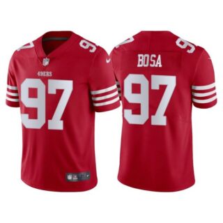 Men's San Francisco 49ers Nick Bosa 2022 Vapor Limited Stitched Jersey Scarlet