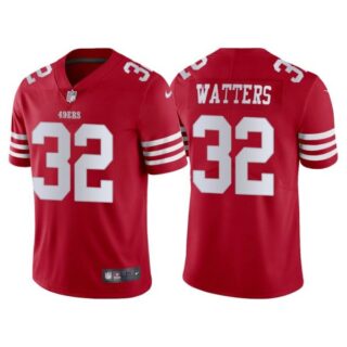 Men's San Francisco 49ers Ricky Watters 2022 Vapor Limited Stitched Jersey Scarlet
