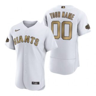 Men's Flex Base Custom San Francisco Giants 2022 MLB All-Star Game White Stitched Jersey