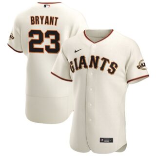 Men's Kris Bryant San Francisco Giants Flex Base Jersey - Stitched Cream