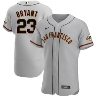 Men's Kris Bryant San Francisco Giants Flex Base Jersey - Stitched Gray