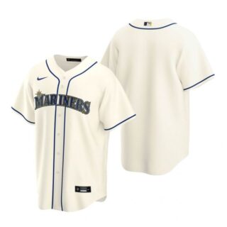 Men's Blank Seattle Mariners Cool Base Jersey Aqua Cream