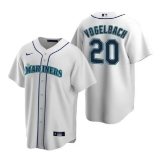 Men's Daniel Vogelbach Seattle Mariners Cool Base Jersey Gray White