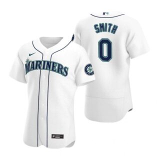 Men's Mallex Smith Seattle Mariners Flex Base Jersey Aqua White
