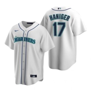 Men's Mitch Haniger Seattle Mariners Cool Base Jersey Aqua White