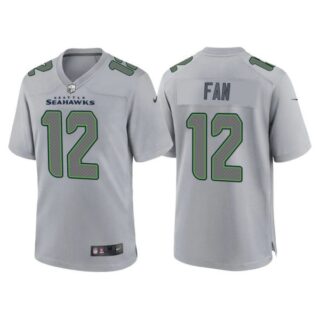 Youth Seattle Seahawks #12 Fan Gray Atmosphere Fashion Stitched Jersey