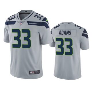 Men's #33 Jamal Adams Seattle Seahawks Limited Jersey Stitched Gray