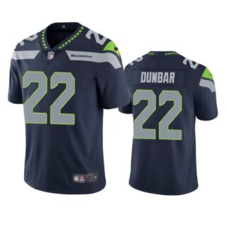 Men's #22 Quinton Dunbar Seattle Seahawks Limited Jersey Stitched Navy
