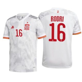 Men's Rodri Spain National Soccer Team White Away Jersey
