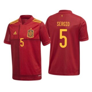 Men's Sergio Busquets Spain National Red Home Jersey
