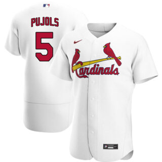 Men's St. Louis Cardinals Albert Pujols Stitched Jersey - White