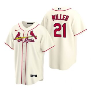 Men's Andrew Miller St. Louis Cardinals Cool Base Jersey Light Blue Cream