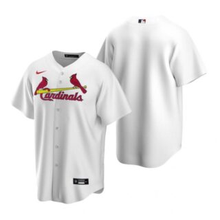 Men's Blank St. Louis Cardinals Cool Base Jersey White White