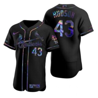 Men's Dakota Hudson St. Louis Cardinals Flex Base Jersey Cream Black Holographic
