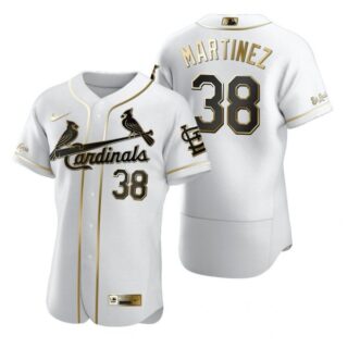 Men's Jose Martinez St. Louis Cardinals Flex Base Jersey White Golden White Golden