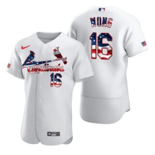 Men's Kolten Wong St. Louis Cardinals Flex Base Jersey Black Golden White Stars
