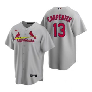Men's Matt Carpenter St. Louis Cardinals Cool Base Jersey White Gray